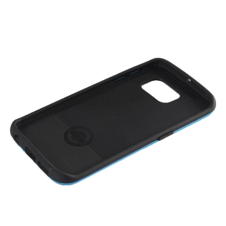 For Galaxy S6 Edge / G925 Brushed Texture TPU + PC Armor Combination Case