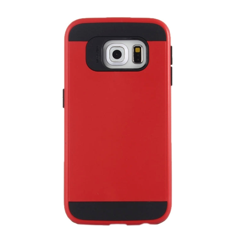For Galaxy S6 Edge / G925 Brushed Texture TPU + PC Armor Combination Case
