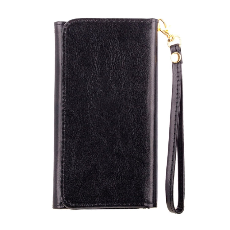 5.5 Inch Universal Crazy Horse Texture Carry Cases with Wallet & Card Slots for Galaxy S6 Edge/G9250 / S6/G9200  S5/G9006V  /  iPhone 6 Plus & 6S Plus