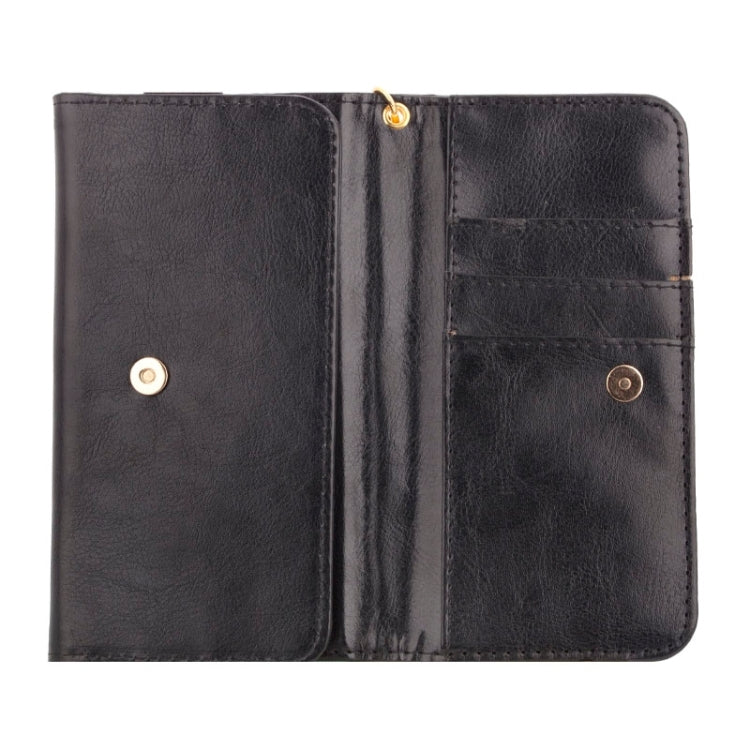 5.5 Inch Universal Crazy Horse Texture Carry Cases with Wallet & Card Slots for Galaxy S6 Edge/G9250 / S6/G9200  S5/G9006V  /  iPhone 6 Plus & 6S Plus