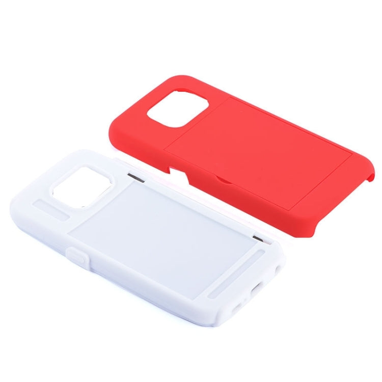 For Galaxy S6 / G920 Silicone PC Combination Case with Holder & Card Slots