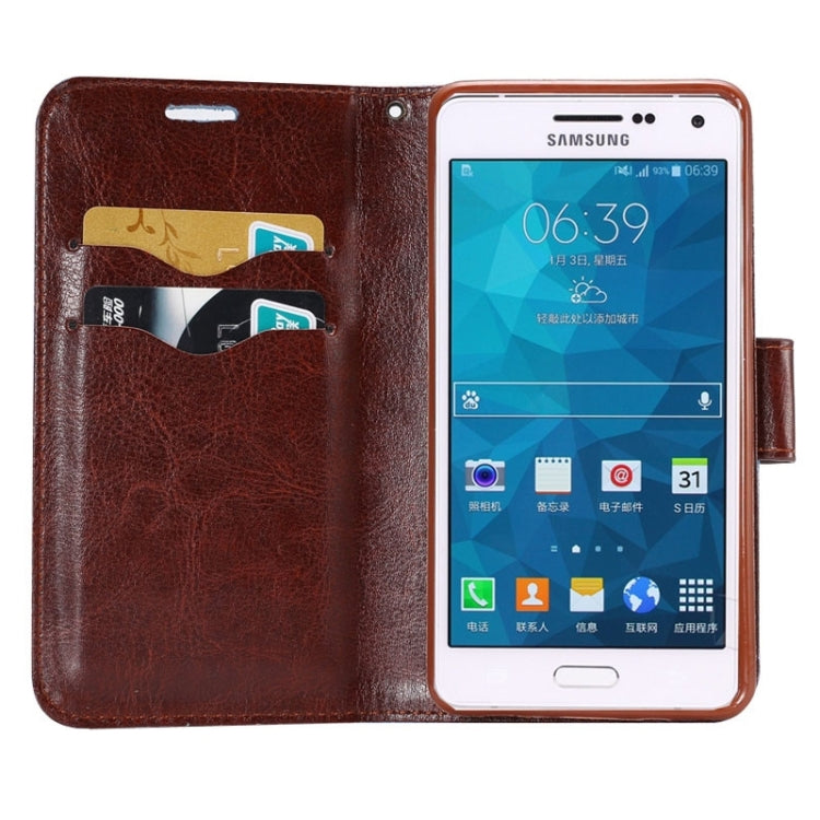 Denim Texture Leather Case with Holder and Card Slots for Galaxy A5 / A500F(Blue)