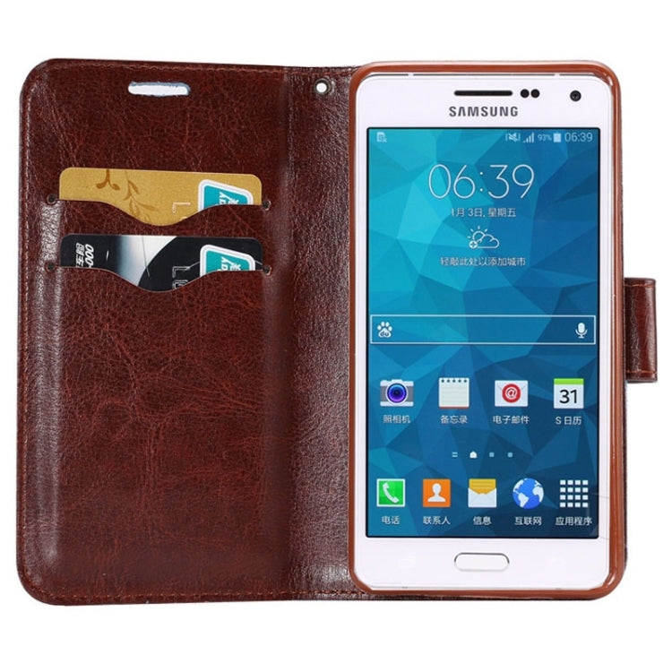Floral Cloth Magnetic Snap Flip Leather Case with Holder and Card Slots for Galaxy A5 / A500F