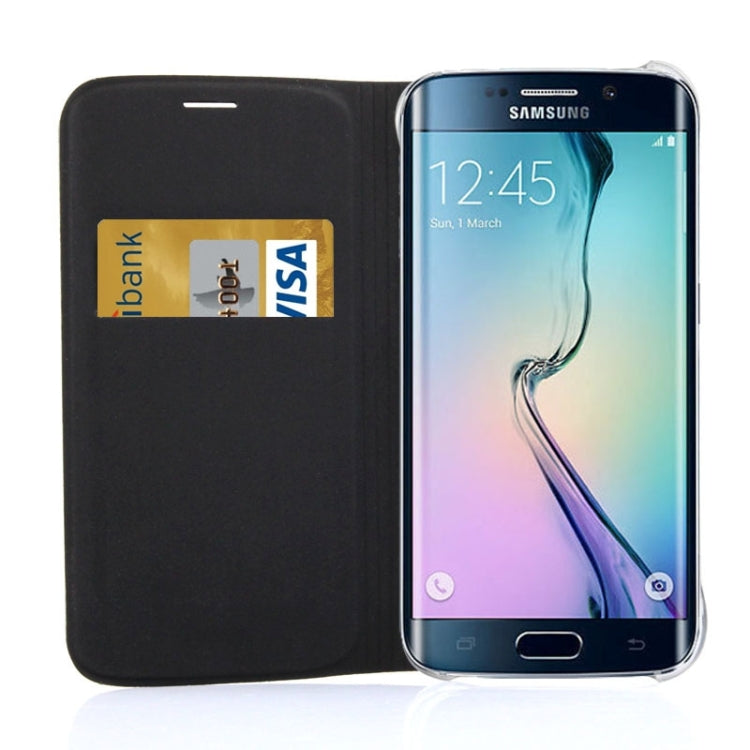 For Galaxy S6 Edge / G9250 Horizontal Flip Leather Case with Card Slots