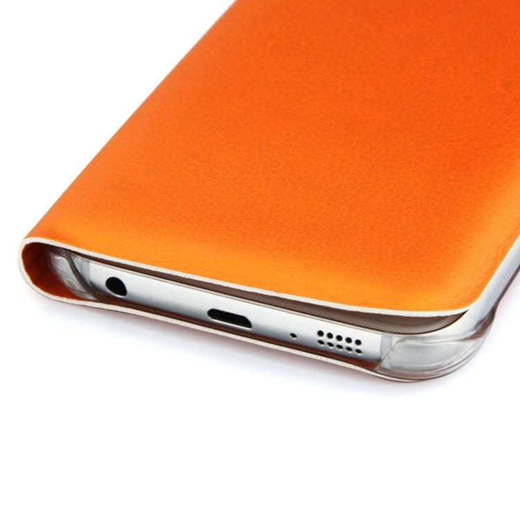 For Galaxy S6 Edge / G9250 Horizontal Flip Leather Case with Card Slots