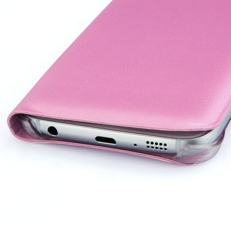 For Galaxy S6 Edge / G9250 Horizontal Flip Leather Case with Card Slots
