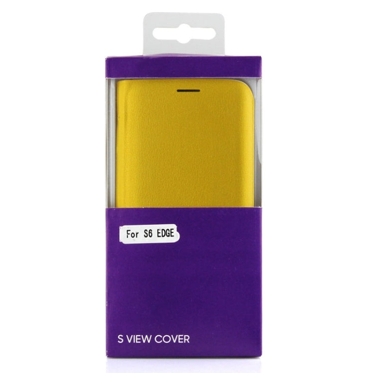 For Galaxy S6 Edge / G9250 Horizontal Flip Leather Case with Card Slots