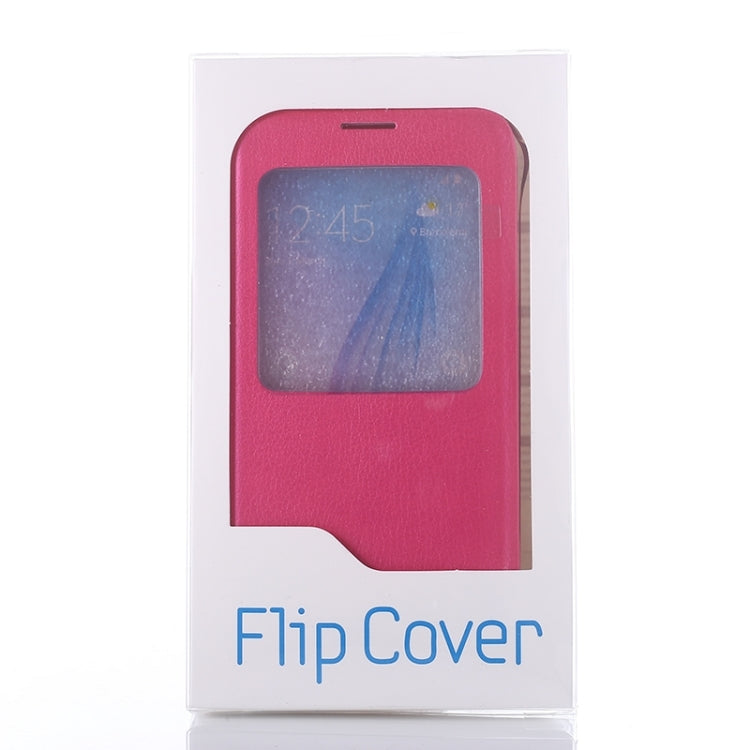 For Galaxy S6 / G920 Litchi Texture Horizontal Flip Leather Case with Call Display ID & Sleep function