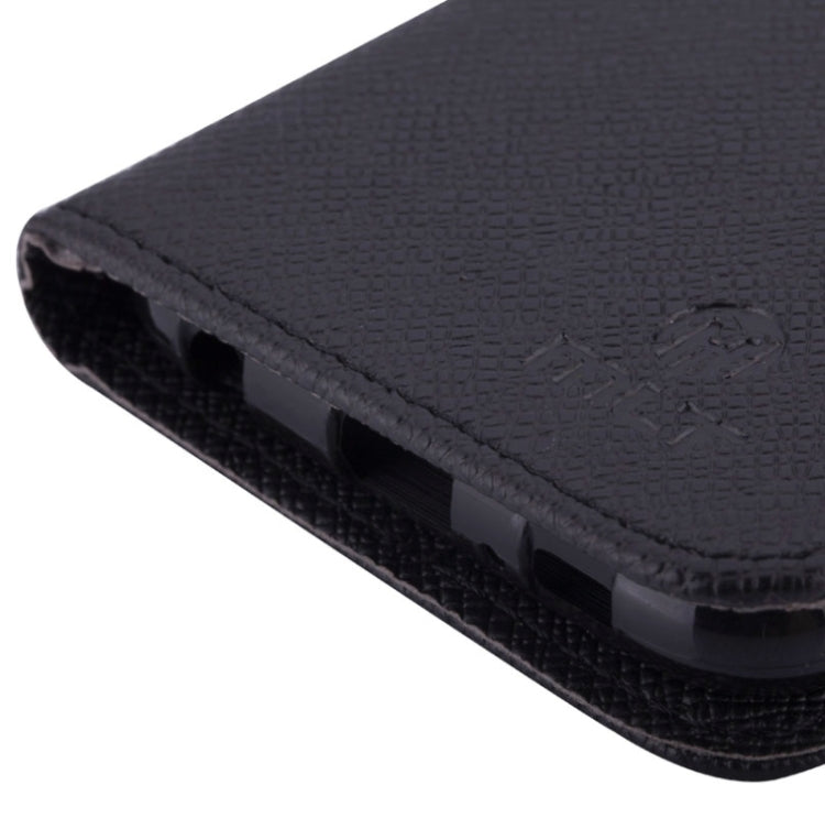 For Galaxy S6 / G920 Cross Texture Horizontal Flip Leather Case with Side Chain