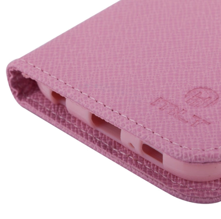 For Galaxy S6 / G920 Cross Texture Horizontal Flip Leather Case with Side Chain