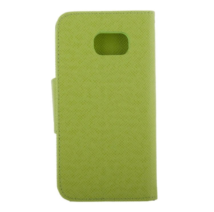 For Galaxy S6 / G920 Cross Texture Horizontal Flip Leather Case with Side Chain