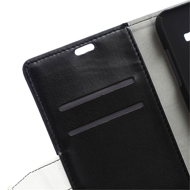 Crazy Horse Texture Color Matching Flip Leather Case with Holder & Card Slots & Wallet for Galaxy J5
