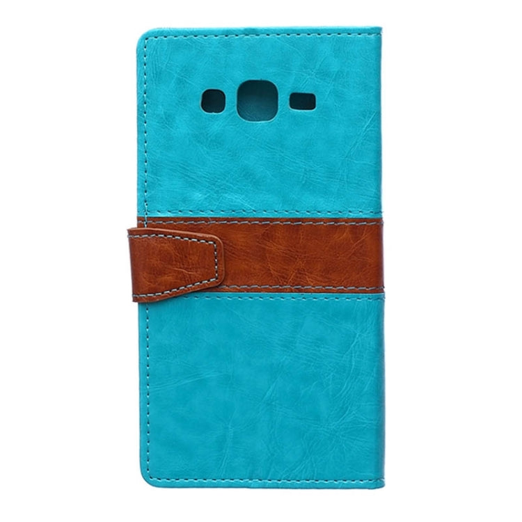 Crazy Horse Texture Color Matching Flip Leather Case with Holder & Card Slots & Wallet for Galaxy J5