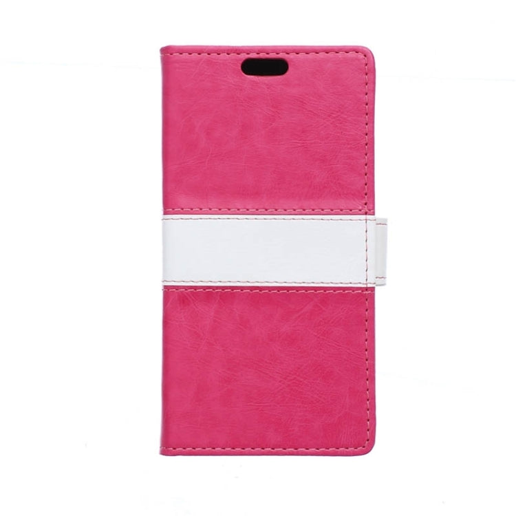 Crazy Horse Texture Color Matching Flip Leather Case with Holder & Card Slots & Wallet for Galaxy J5