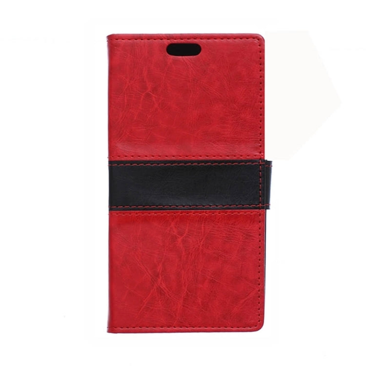 Crazy Horse Texture Color Matching Flip Leather Case with Holder & Card Slots & Wallet for Galaxy J5