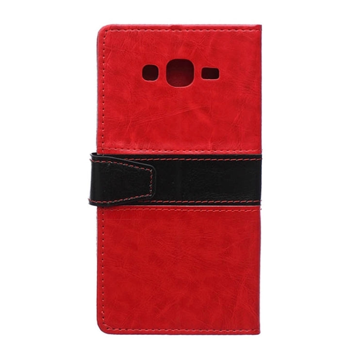 Crazy Horse Texture Color Matching Flip Leather Case with Holder & Card Slots & Wallet for Galaxy J5