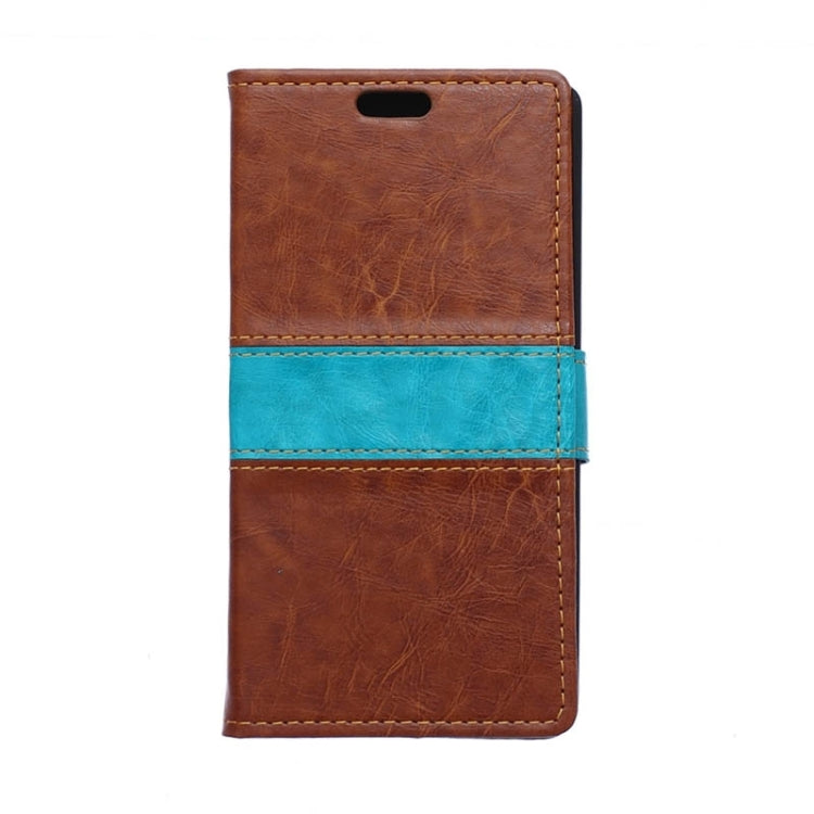 Crazy Horse Texture Color Matching Flip Leather Case with Holder & Card Slots & Wallet for Galaxy J5