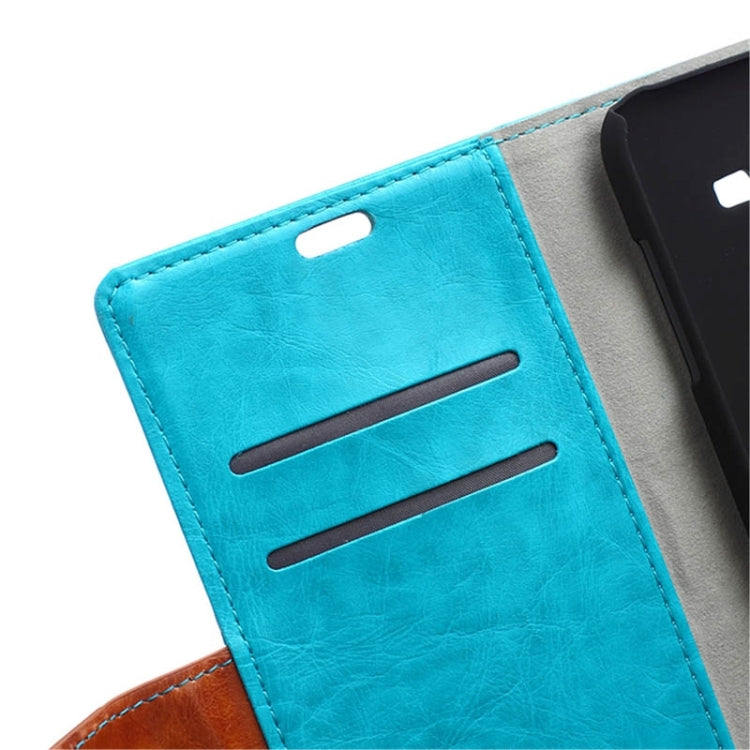 Crazy Horse Texture Color Matching Flip Leather Case with Holder & Card Slots & Wallet for Galaxy J7