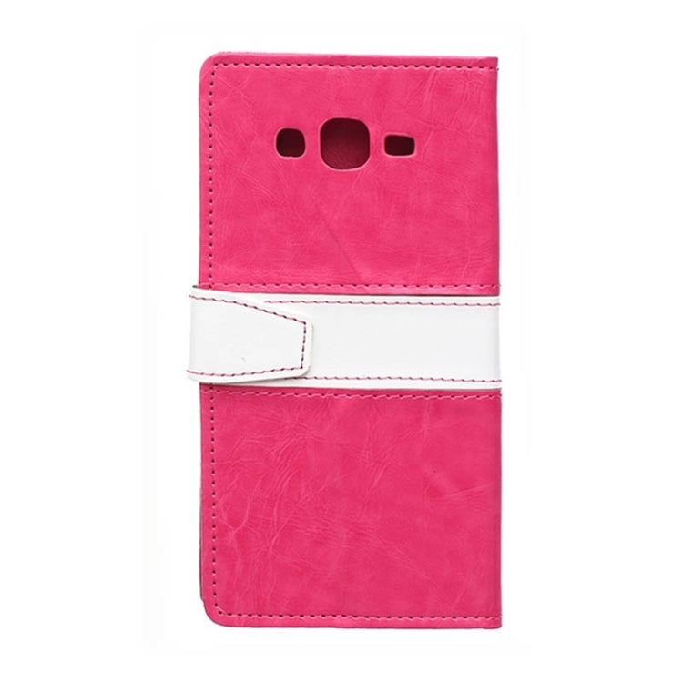 Crazy Horse Texture Color Matching Flip Leather Case with Holder & Card Slots & Wallet for Galaxy J7