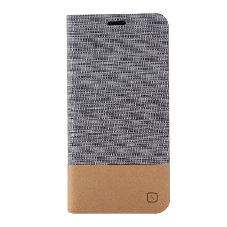 Horizontal Flip Canvas Leather Case with Card Slot & Holder for Galaxy Grand Prime / G530