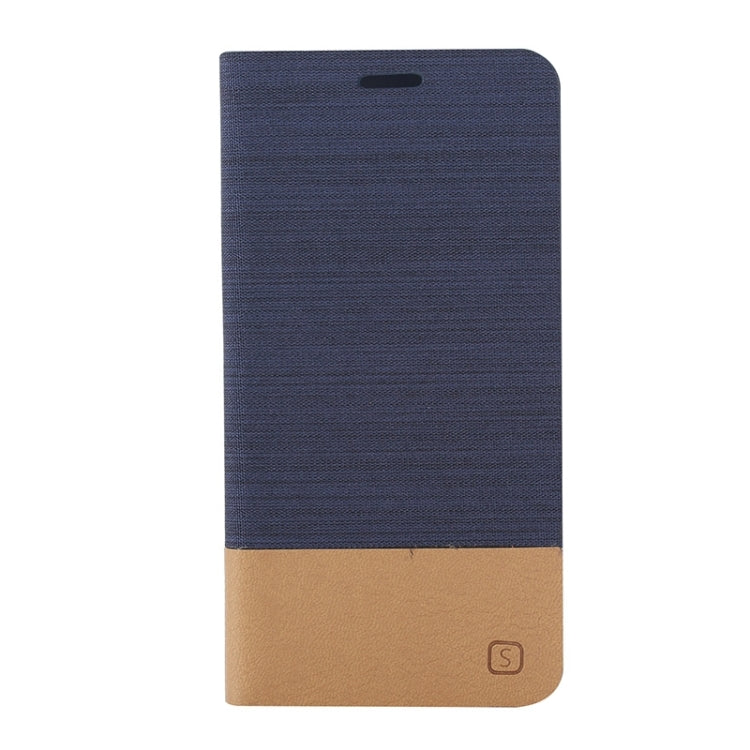 Horizontal Flip Canvas Leather Case with Card Slot & Holder for Galaxy Grand Prime / G530
