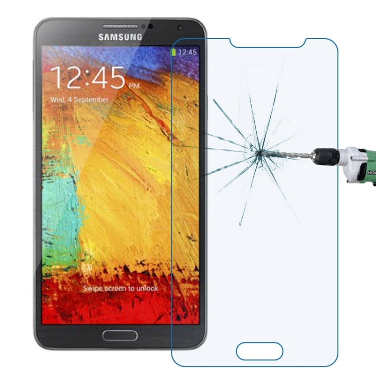 LOPURS 0.30mm 9H+ Surface Hardness 2.5D Explosion-proof Anti Blue-ray Tempered Glass Film for Galaxy Note 3 / N900