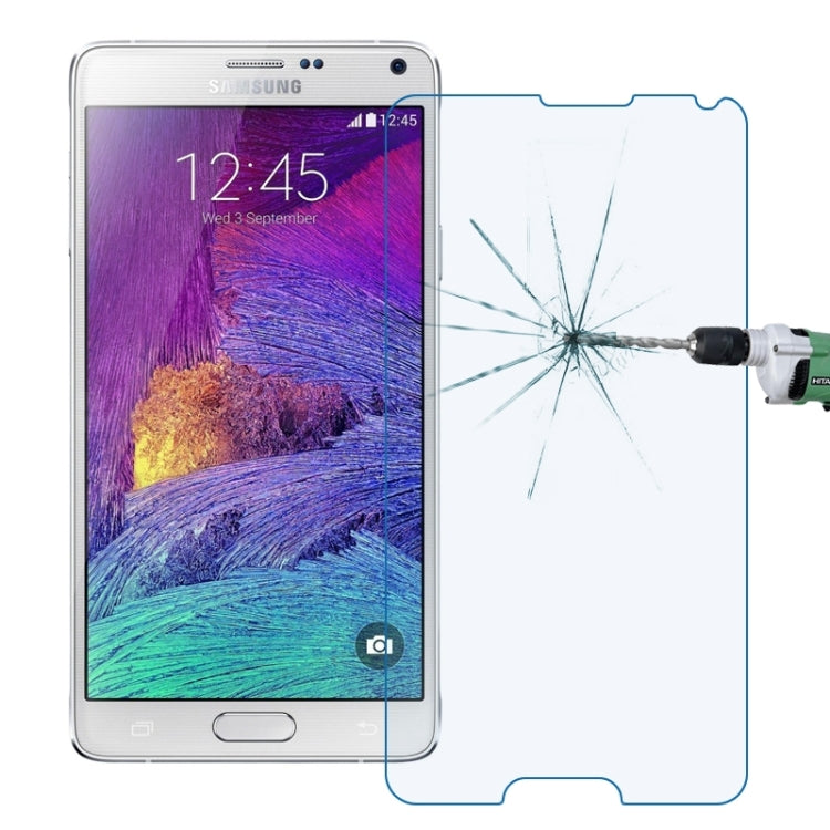 LOPURS 0.30mm 9H+ Surface Hardness 2.5D Explosion-proof Anti Blue-ray Tempered Glass Film for Galaxy Note 4 / N910