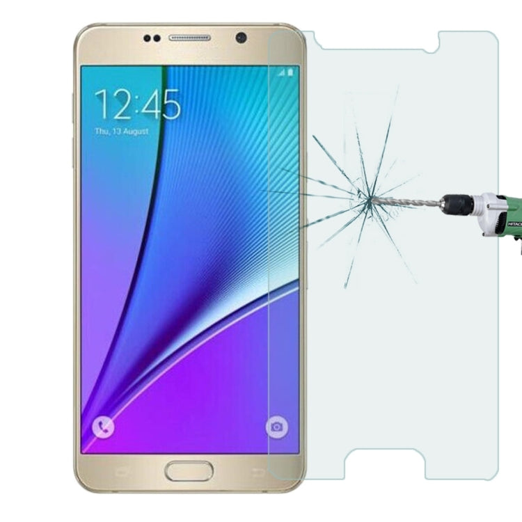 2PCS 0.26mm 9H+ Surface Hardness 2.5D Explosion-proof Tempered Glass Film for Galaxy Note 5 / N920