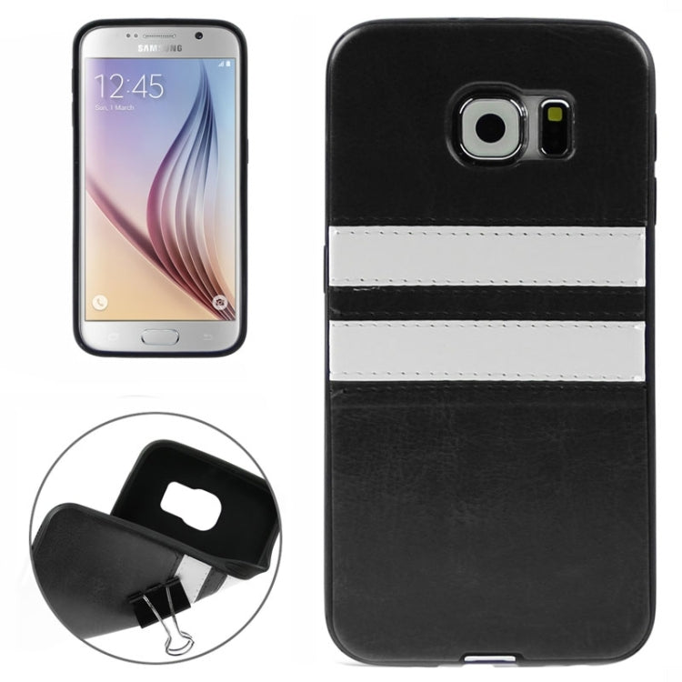 ENKAY for Galaxy S6 / G920 Crazy Horse Texture Double Colored TPU Paste Skin Protective Case