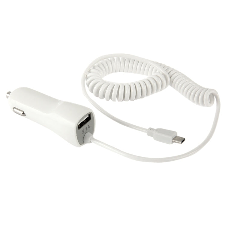 2.1A Universal Micro USB & USB 2.0 Car Charger Cable for Galaxy S6 / S6 Edge / S IV / A3 / A7 / Note 4, Nokia, HTC, LG, Sony, Xiaomi Mobile Phone, Length: 45cm