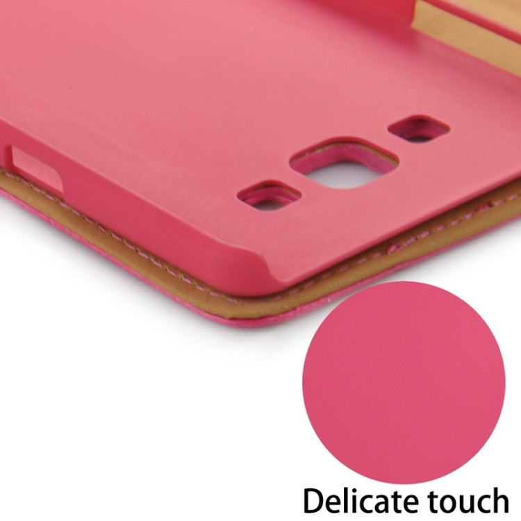 Crazy Horse Texture Color Matching Style Leather Case with Holder & Card Slots & Wallet for Galaxy A7
