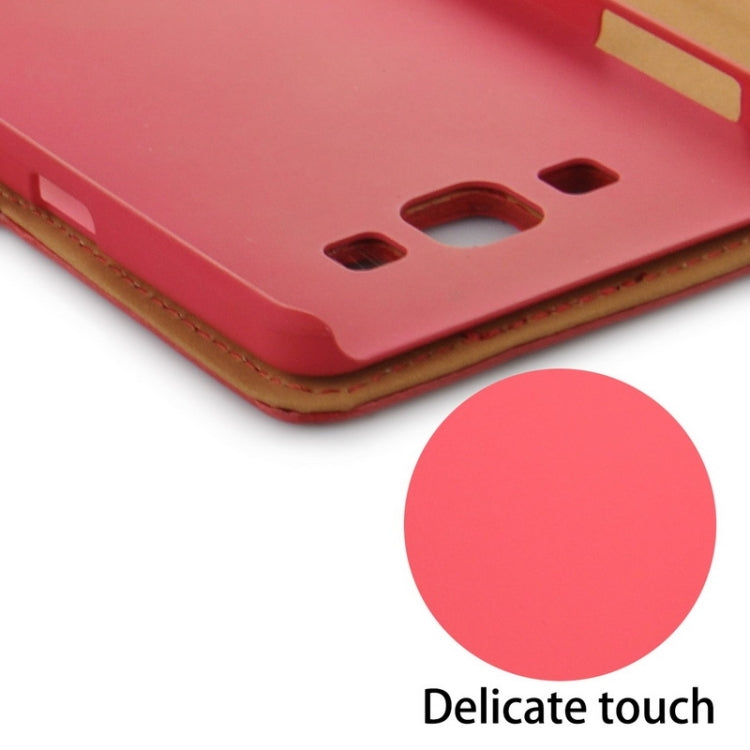 Crazy Horse Texture Color Matching Style Leather Case with Holder & Card Slots & Wallet for Galaxy A7