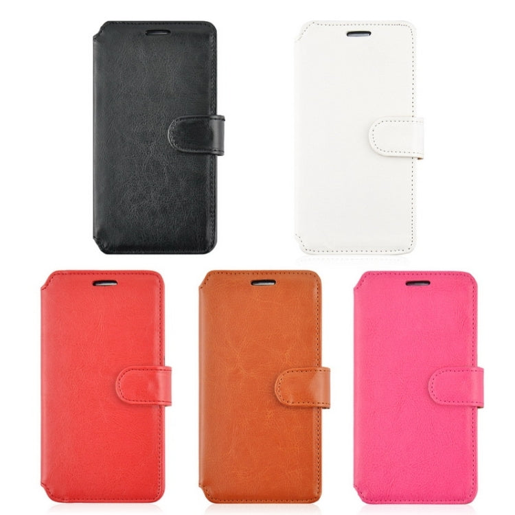Crazy Horse Texture Color Matching Style Leather Case with Holder & Card Slots & Wallet for Galaxy A7