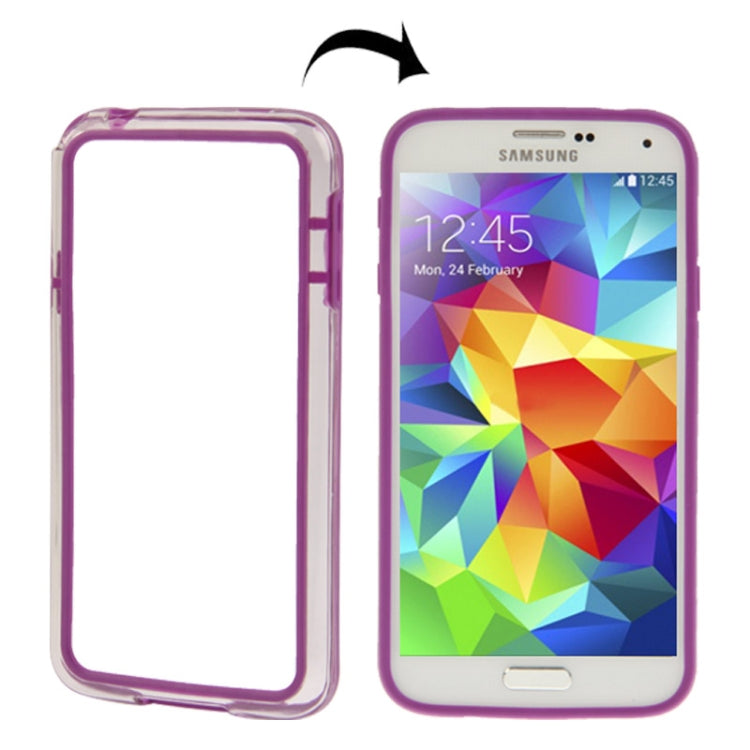 Transparent Plastic + TPU Frame Case for Galaxy S5 mini / G800