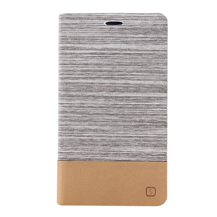 Horizontal Flip Canvas Leather Case with Card Slot & Holder for Galaxy Note Edge / N915