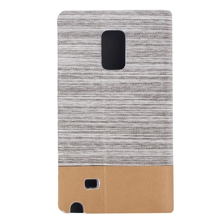 Horizontal Flip Canvas Leather Case with Card Slot & Holder for Galaxy Note Edge / N915