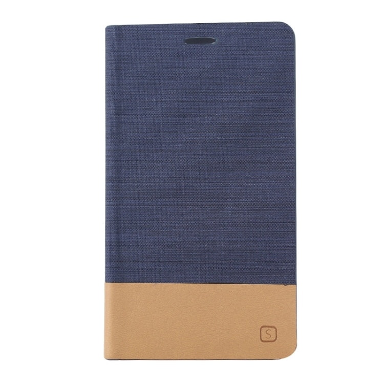 Horizontal Flip Canvas Leather Case with Card Slot & Holder for Galaxy Note Edge / N915