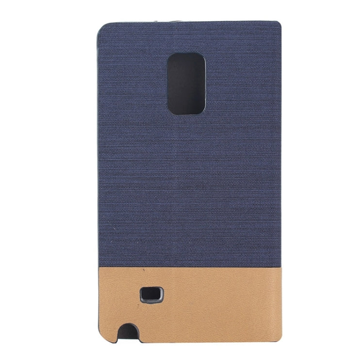 Horizontal Flip Canvas Leather Case with Card Slot & Holder for Galaxy Note Edge / N915