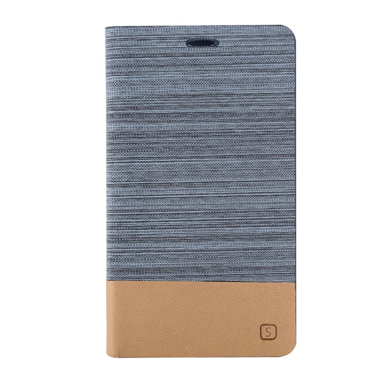 Horizontal Flip Canvas Leather Case with Card Slot & Holder for Galaxy Note Edge / N915