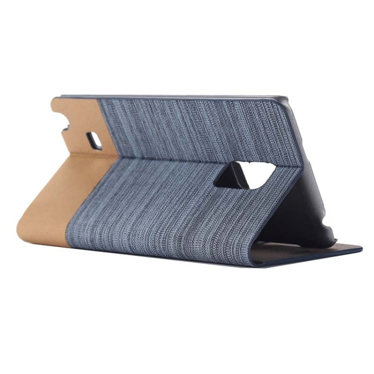 Horizontal Flip Canvas Leather Case with Card Slot & Holder for Galaxy Note Edge / N915