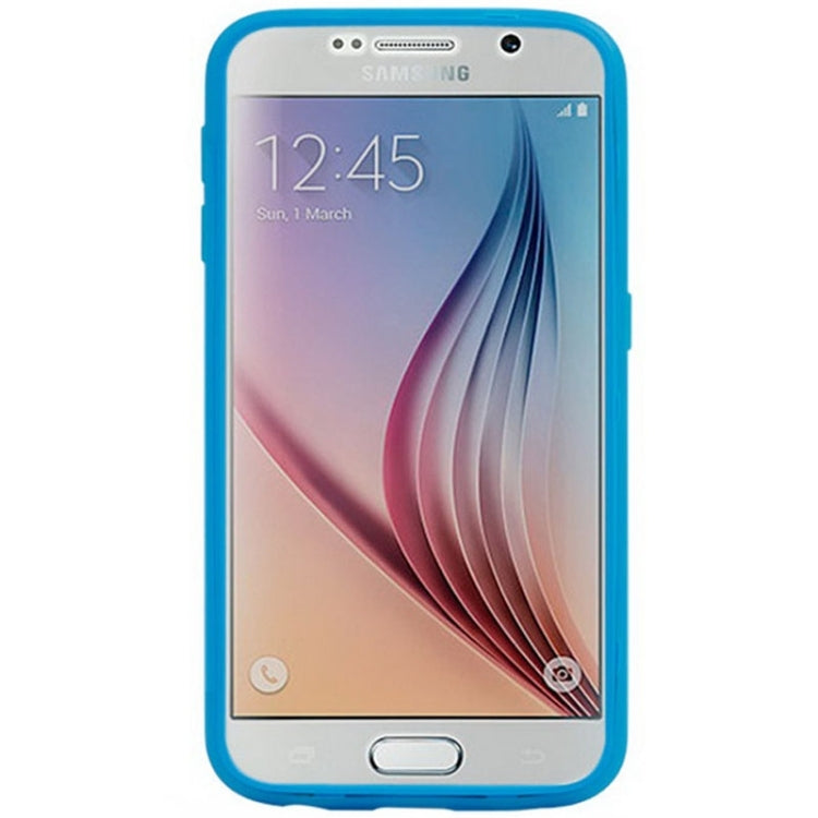 For Galaxy S6 Horizontal Flip Transparent PC Front Cover + TPU Back Cover Protective Case