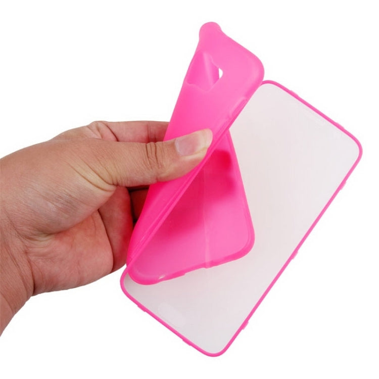 For Galaxy S6 Horizontal Flip Transparent PC Front Cover + TPU Back Cover Protective Case