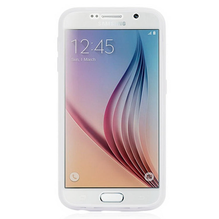 For Galaxy S6 Horizontal Flip Transparent PC Front Cover + TPU Back Cover Protective Case