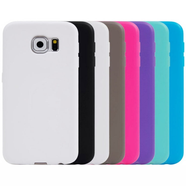 For Galaxy S6 Horizontal Flip Transparent PC Front Cover + TPU Back Cover Protective Case