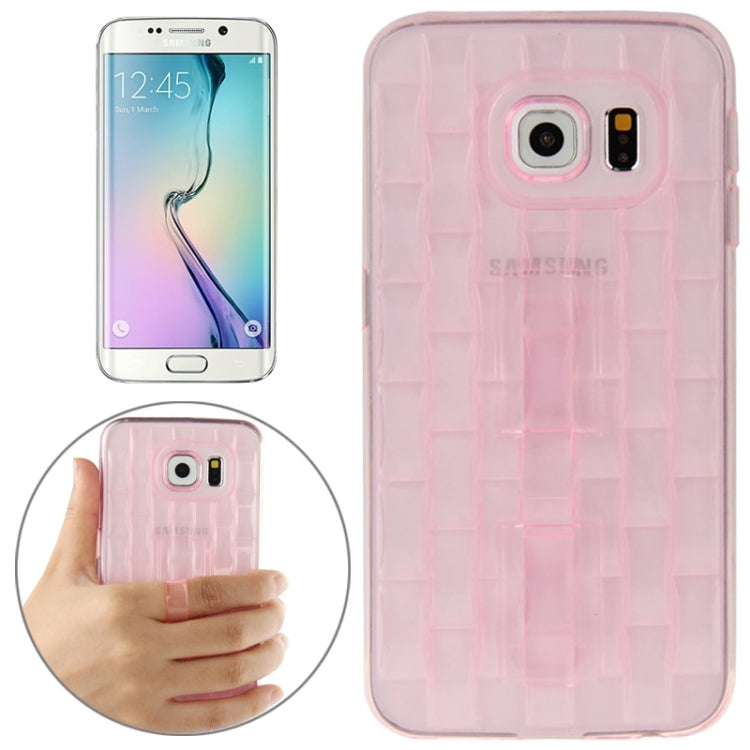 For Galaxy S6 edge / G925 Ice Sculptures TPU Protective Case with Handle
