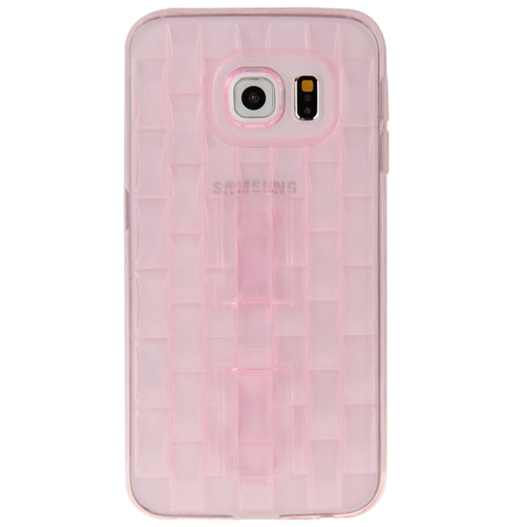 For Galaxy S6 edge / G925 Ice Sculptures TPU Protective Case with Handle