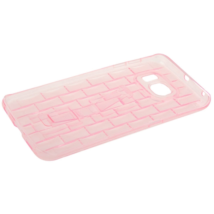 For Galaxy S6 edge / G925 Ice Sculptures TPU Protective Case with Handle