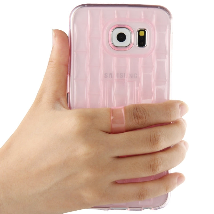 For Galaxy S6 edge / G925 Ice Sculptures TPU Protective Case with Handle