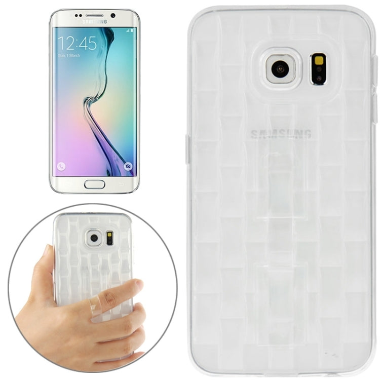 For Galaxy S6 edge / G925 Ice Sculptures TPU Protective Case with Handle
