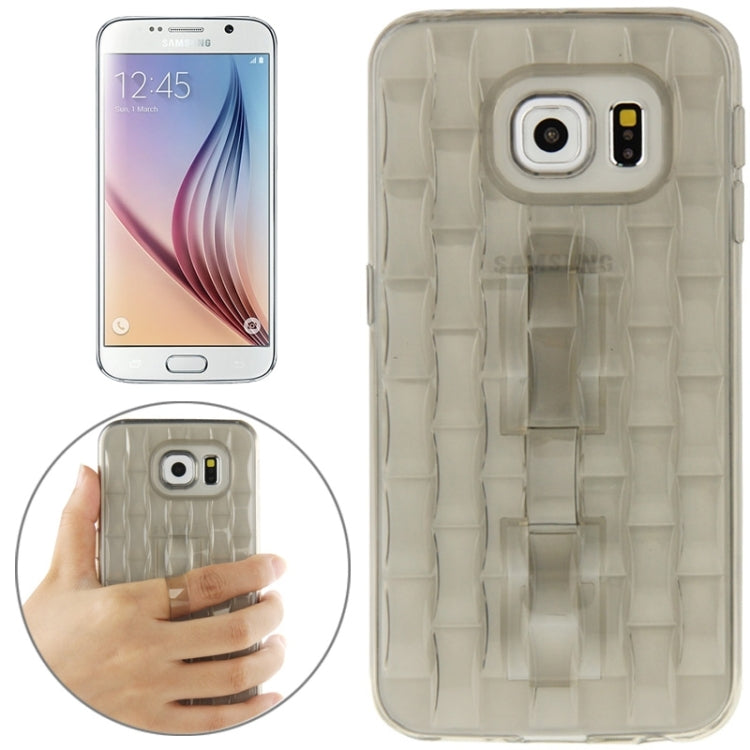For Galaxy S6 / G920 Ice Sculptures TPU Protective Case with Handle